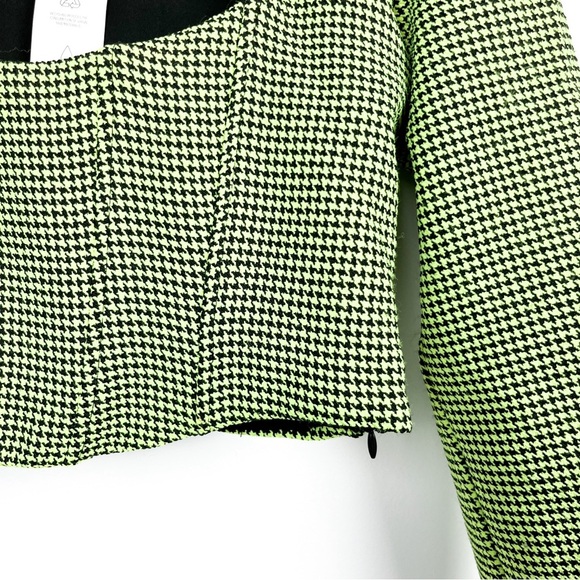 Zara Green and Black Checkered Crop Top - Picture 11 of 13
